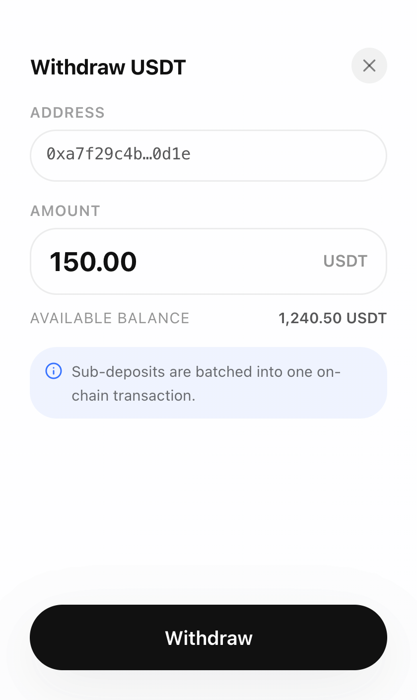 Withdraw